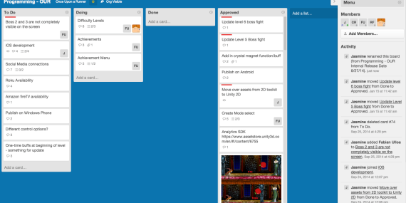 Trello board